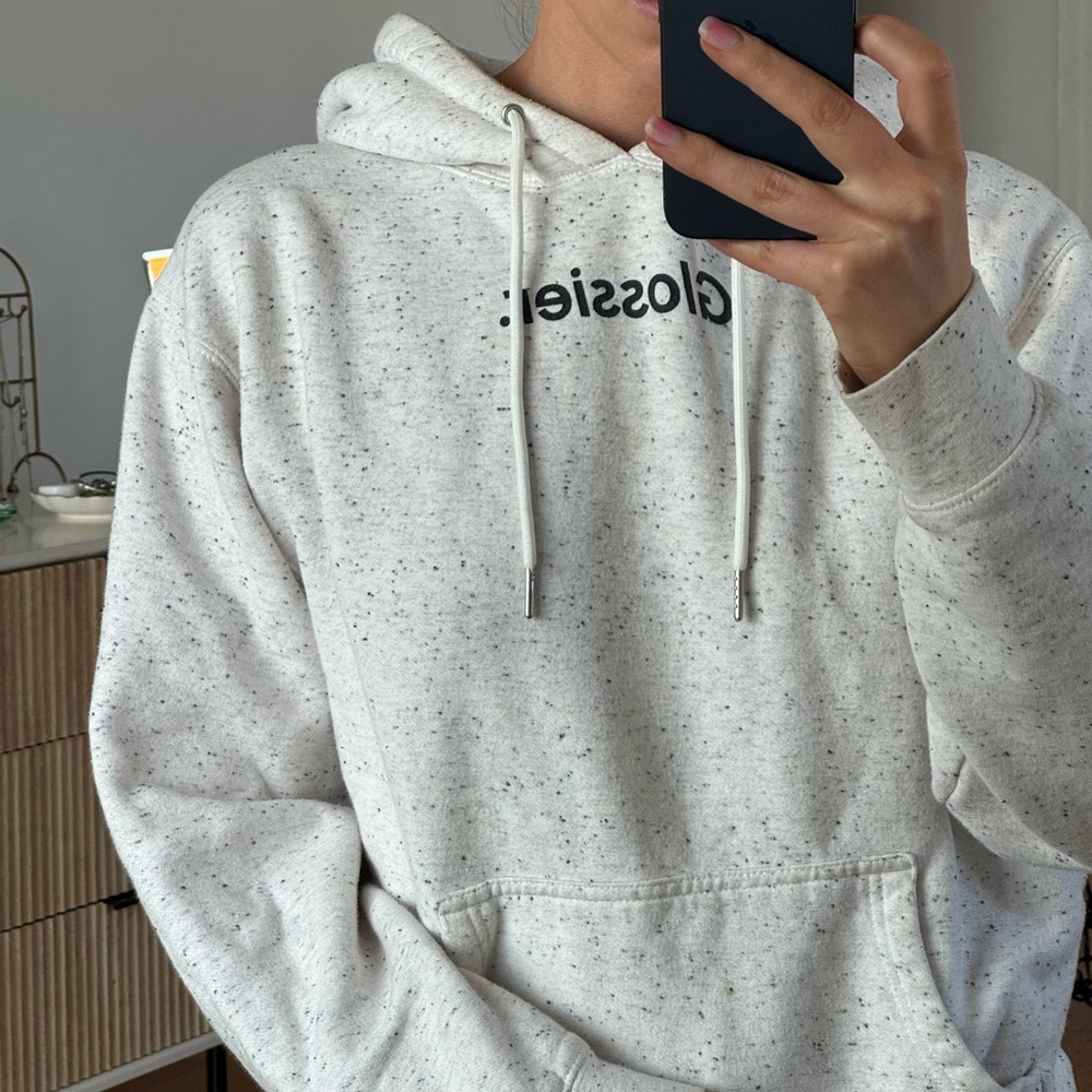 Glossier White Speckled Hoodie